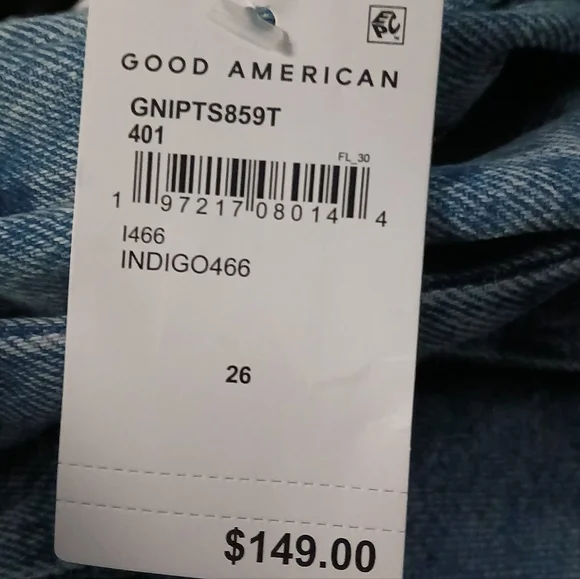 Good American Icon 90s Straight Leg Jeans 30" Inseam 26 Plus - Picture 2 of 11